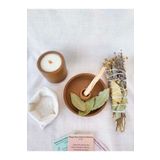 SillageCandle Arınma Tütsülük Set Vegan Ud Ağacı Kokulu Soya Mumu Palo Santo Adaçayı Lavanta Meditasyon Tütsü Seti