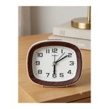 silmarin Vintage Ahşap Tasarımlı Masa Saati | Modern Dekoratif Quartz Çalar Saat Masa Saati
