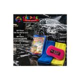 Silpak 3’lü Araç Temizlik Seti(50x70 Mikrofiber Kurulama Bezi+Diamond Cam Bezi+Oto Yıkama Süngeri)