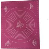 Silpat Silikon Hamur Açma Matı Pembe