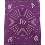 Silpat Ufak Tefek Şeyler Mor Silikon Hamur Açma Matı 40 x 50 cm Yapışmaz Yüzey ile Kolay Kullanım