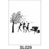 Siluet Desenler Stencil Şablon (21x30) SL-029