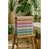 Silva 6'lı 30x50 Cm Misafir&mutfak Havlusu Havlu & Havlu Seti Havlu Havlu Takımı Çeyiz Seti Çok Renkli