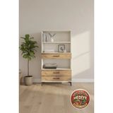 Silva Dolap 3 Raflı 3 Çekmeceli Kitaplık 88X30X163 Aytaşı-Çam