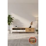 Silva Tv Ünitesi: 220CM, 3 Raf, 2 Çekmece, 2 Kapak (Çam/aytaşı)