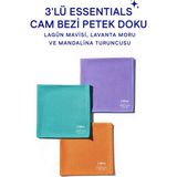 Silva Ultrafiber Essentials 3'lü Cam Bezi Petek Doku 35X35 cm - 3 Renk