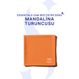 Silva Ultrafiber Essentials Cam Bezi Petek Doku (35x35) Mandalina Turuncusu