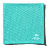 Silva Ultrafiber Essentials Mikrofiber Cam Bezi Petek Doku 35x35 cm - Hav ve İz Bırakmayan Cam Silme Bezi, Deterjansız Sadece Suyla, Ayna Duşakabin Ekran ve Oto Camı İçin, Lagün Mavisi