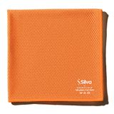 Silva Ultrafiber Essentials Mikrofiber Cam Bezi Petek Doku 35x35 cm - Hav ve İz Bırakmayan Cam Silme Bezi, Deterjansız Sadece Suyla, Ayna Duşakabin Ekran ve Oto Camı İçin, Mandalina Turuncusu