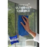 Silva Ultrafiber Premium Cam Bezi – Mavi (40x40 cm)
