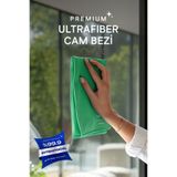 Silva Ultrafiber Premium Cam Bezi – Yeşil (40x40 cm)