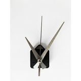 Silvanature Akar Saat Mekanizması Sessiz Duvar Saat Mekanizması 22 mm Şaft -Modern Gümüş Akrep-Yelkovan-Saniye-Askılı