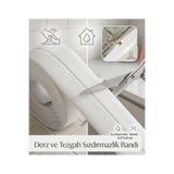 Silvanature Premium Sızdırmazlık Bandı - Mutfak & Banyo Su Sızdırmaz Kenar Bandı - 3,2 Metre - Profesyonel Hijyen Çözümü