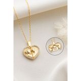 Silvano Jewelry 925 Ayar Gümüş Açılabilen Isimli Anne Bebek Kolye