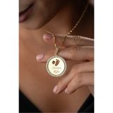 Silvano Jewelry 925 Ayar Gümüş Altın Kaplama Anne Bebek Ayakizi İsimli Kolye