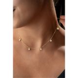 Silvano Jewelry 925 Ayar Gümüş Altın Kaplama Şans Kolyesi