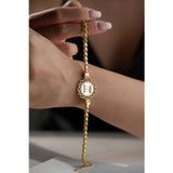 Silvano Jewelry 925 Ayar Gümüş Altın Kaplama Sonsuzluklu İsimli Bileklik