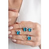 Silvano Jewelry 925 Ayar Gümüş Baget Taşlı Takı Seti