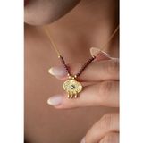 Silvano Jewelry 925 Ayar Gümüş Boncuklu Süryani Gözü Kolye