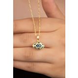 Silvano Jewelry 925 Ayar Gümüş Damla Göz Kolye