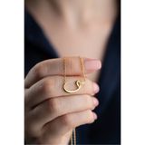 Silvano Jewelry 925 Ayar Gümüş Elif Vav Kolye
