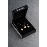 Silvano Jewelry 925 Ayar Gümüş Işıklı Kutuda Kalpli Takı Seti