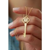 Silvano Jewelry 925 Ayar Gümüş Isimli Anahtar Kolye