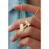 Silvano Jewelry 925 Ayar Gümüş Isimli Anne Bebek Kolyesi