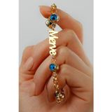 Silvano Jewelry 925 Ayar Gümüş Isimli Göz Nazarlı Bileklik