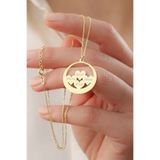 Silvano Jewelry 925 Ayar Gümüş Isimli Halka Aile Kolyesi