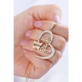 Silvano Jewelry 925 Ayar Gümüş Isimli Tarihli Kelebekli Kalp Kolye