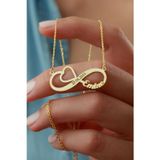 Silvano Jewelry 925 Ayar Gümüş Isimli Tarihli Sonsuzluk Kolye