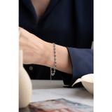 Silvano Jewelry 925 Ayar Gümüş Kalpli Zümrüt Su Yolu Bileklik
