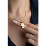 Silvano Jewelry 925 Ayar Gümüş Kişiye Özel Fatma Eli Harf Kolye