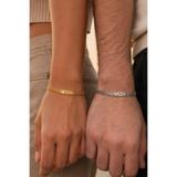 Silvano Jewelry 925 Ayar Gümüş Kişiye Özel İsimli Çift Bileklik
