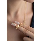 Silvano Jewelry 925 Ayar Gümüş Kişiye Özel İsimli Kalp Detaylı Kolye