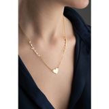 Silvano Jewelry 925 Ayar Gümüş Kişiye Özel Kalpli Çift İsimli Kolye