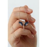 Silvano Jewelry 925 Ayar Gümüş Taşları Renkli Mikail Kolye