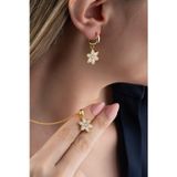 Silvano Jewelry 925 Ayar Gümüş Zirkon Taşlı Lotus (Kolye-Küpe) Set