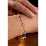 Silvano Jewelry 925 Ayar Gümüş Zirkon Taşlı Yıldızlı Bileklik