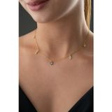 Silvano Jewelry 925 Ayar Şans Gold Gümüş Kolye