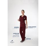 Silvatica Premium Workwear Silvatica Marfa® Kadın Medikal Pantolon Regular (UzunBoy) Scrubs Alt Cerrahi Hemşire Forması Hastane