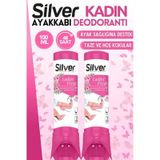 Silver 2 Adet Kadın Ayakkabı Deodorantı Koku Önleyici 100 Ml La