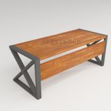 Silver Ahşap Çalışma Masası 140x85x76 Cm-ön Ahşap-antrasit Renk Ayak