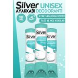 Silver Ayakkabı Deodorantı Koku Giderici Önleyici Sprey Fresh Up 100ml 3 Adet