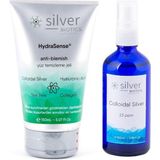 Silver Biotics Hydrasense Yüz Temizleyici Jel + Kolloidal Gümüş Suyu Bakım Seti - Jel ve Gümüş Sprey