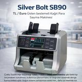 Silver Bolt Sb90 Tl / Euro Üsten Beslemeli Kağıt Para Sayma Makinesi