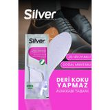 Silver Deri Koku Yapmaz Kesilebilir Ayakkabı Tabanlığı Gözenekli Tabanlık 35-45