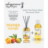 silver elegance vip perfume Elegance Vip Perfume Mango Çubuklu Oda & Ortam Kokusu 110 ml + Yedek Tüp Dolum Şişeli 100 ml