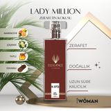 silver elegance vip perfume Lady Million Edp 50 ml – Meyvemsi Ve Çiçeksi Kadın Parfümü (K-072)